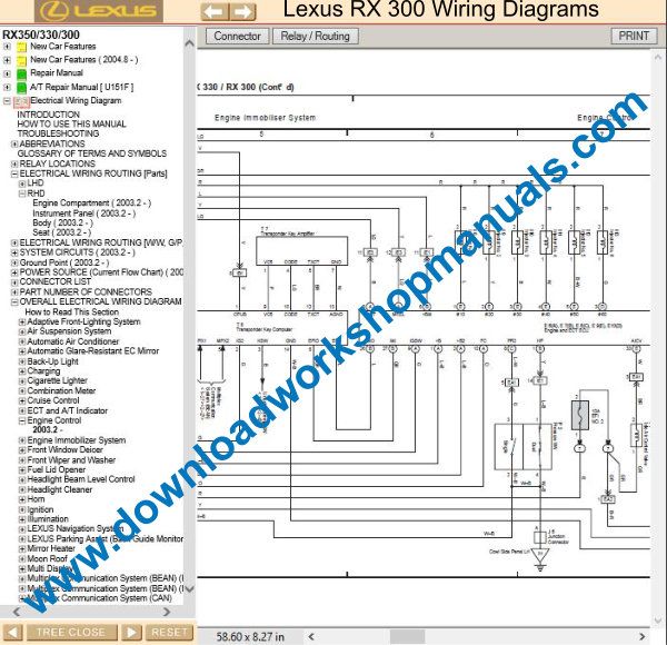 Lexus RX 300 wiring Diagrams